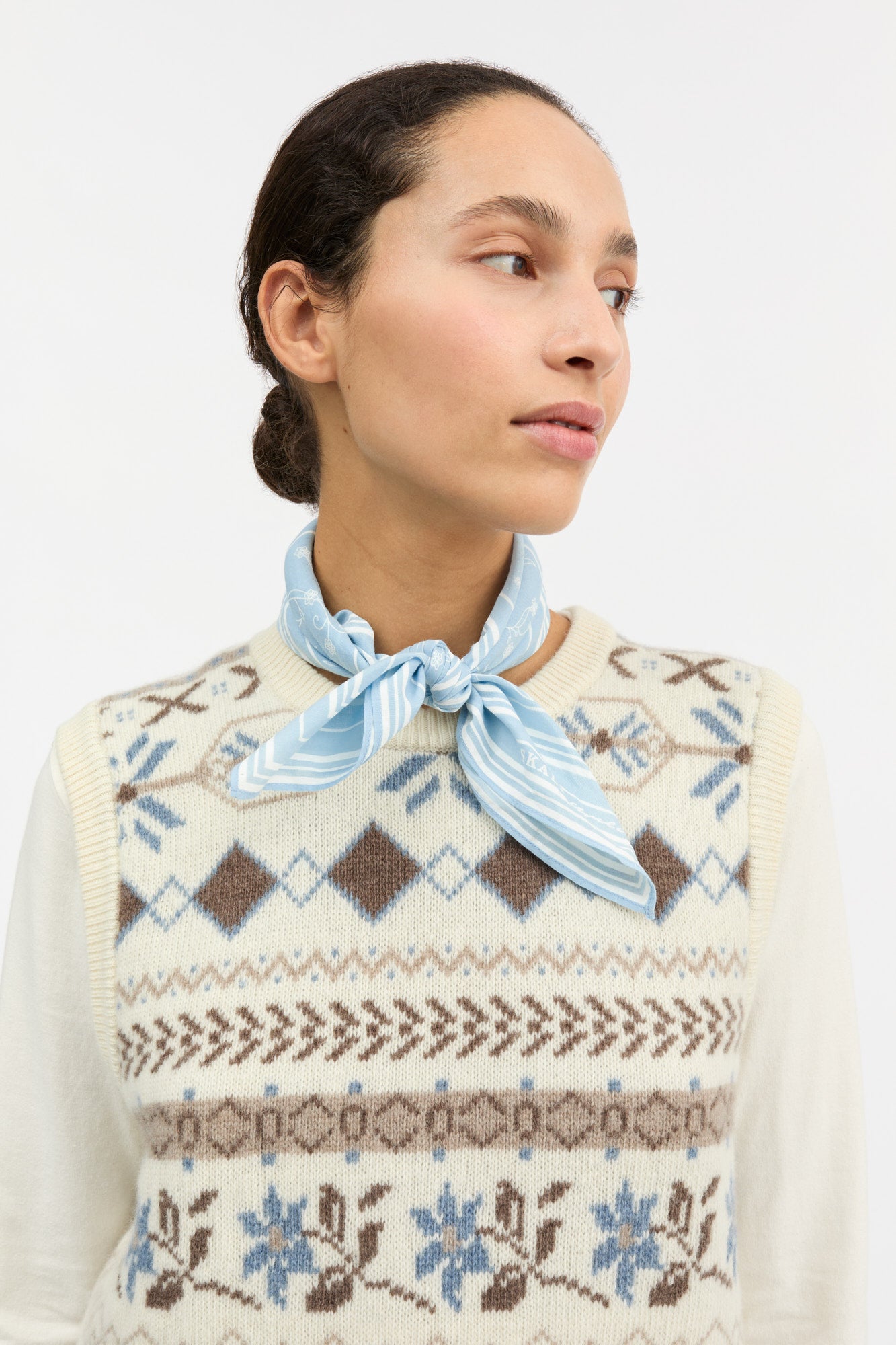 Skall Studio Skall classic scarf 55x55 Scarf Sky blue